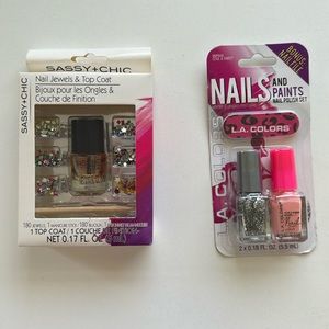 nail painting and nail jewels kits